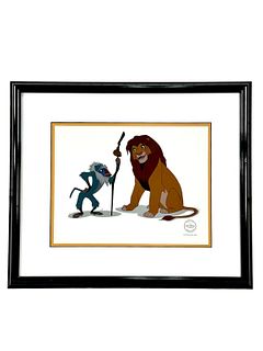 Rafiki and Simba Lion King Disney Painting