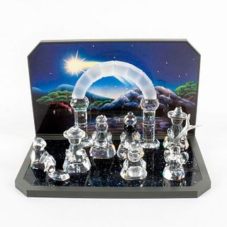 Swarovski Crystal Nativity Set and Display