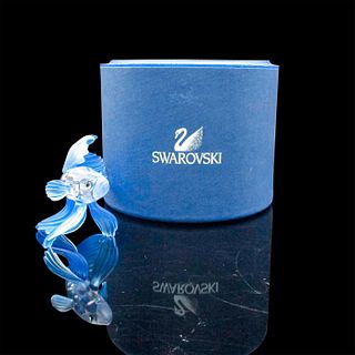 Swarovski Crystal Figurine, Blue Siamese Fighting Fish