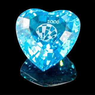 Swarovski Crystal Paperweight, Blue Heart