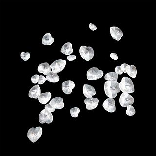 33pc Swarovski Loose Crystals, Hearts