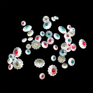 45pc Swarovski Loose Crystals, Flowers