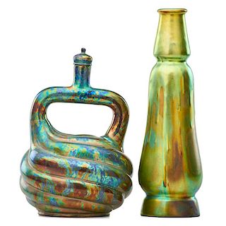 ZSOLNAY Vase and jug