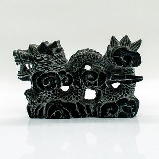 Chinese Stone Carved Dragon Sculpture