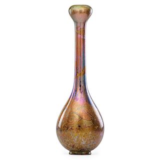 FREDERIC DANTON Tall vase w/ snails