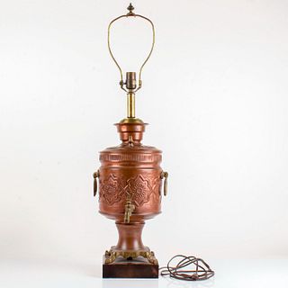 Bronze Water Filter Table Lamp
