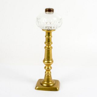 Antique Glass Peg Oil Lamp Part