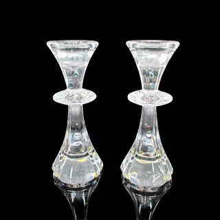 Pair of Marquis Waterford Crystal Candlesticks, Corsica