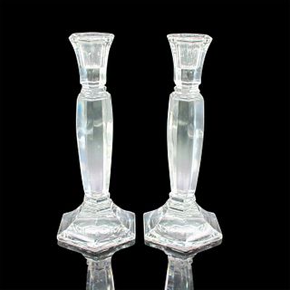 Pair of Waterford Crystal Candlesticks, Odessa