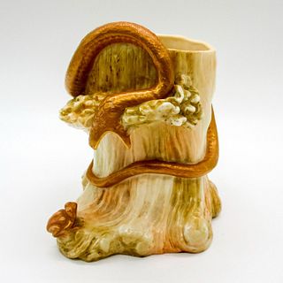 Royal Worcester Tree Spill Vase, Snake and Frog