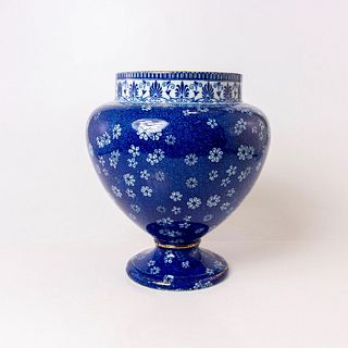 Shelley English Ceramic Cloisonne Ware Vase Footed Bowl