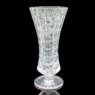 American Fostoria Lead Crystal Footed Vase, Starlite Clear