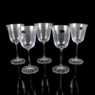 5pc Crystalite Bohemia Vintage Wine Glasses