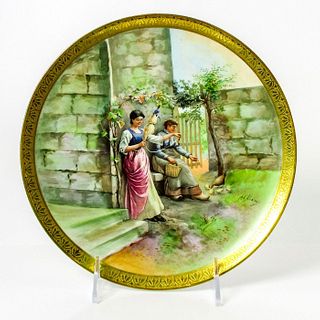 Antique Haviland Limoges France Porcelain Scenery Plate