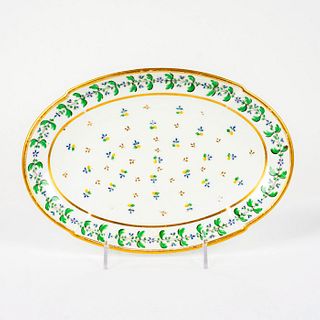 Antique European Porcelain Oval Serving Platter