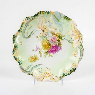 Antique Art Nouveau European Porcelain Two Handled Plate