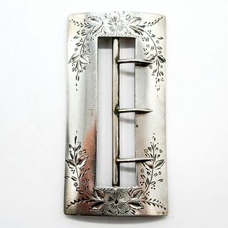 Sterling Silver Floral Sash Pin