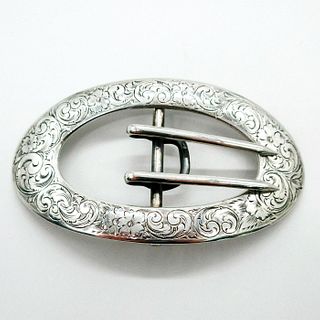 WM. B. Kerr & Co. Sterling Decorative Sash Pin Belt Buckle
