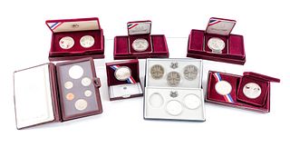 Lot of U.S. Olympic Commemorative Silver Dollars