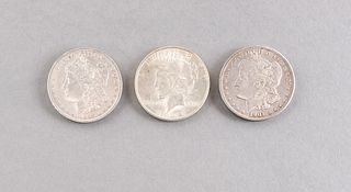 Three Sought After Silver Dollars