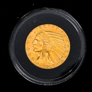 1908 U.S. Half Eagle Gold Coin