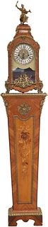 Louis XVI Style Inlaid Bronze Bracket Clock & Base