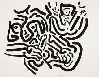 Keith Haring - Untitled IV from "Bad Boys"