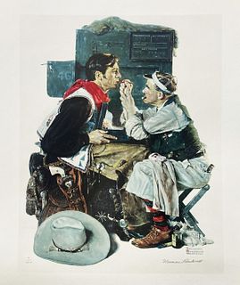 Norman Rockwell - Gary Cooper The Texan