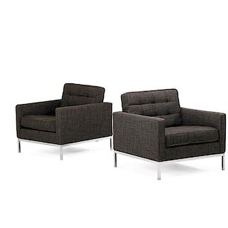 FLORENCE KNOLL; KNOLL ASSOCIATES Pair of chairs