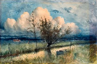 Summer Landscape, c.1920's, attributed to C. Gordon Harris (1891-1963) 