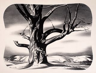 Walter Dubois Richards (1907-2006) Landscape with Tree