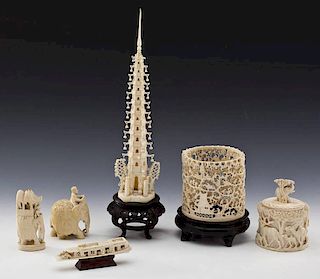 Grouping of Ivory Pieces