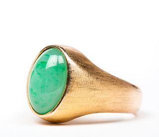 Jade 14K Gold Ring