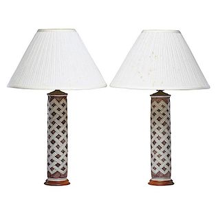 GUIDO GAMBONE Pair of table lamps