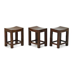 PIERRE JEANNERET Three stools