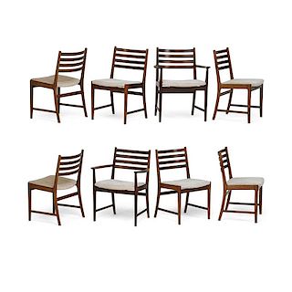 ILLUM WIKKELSO (Attr.); VEJEN Eight dining chairs