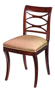 Swedish Neoclassical Stained Birch Side Chair