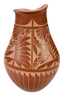 Aaron Cajero Redware Vase