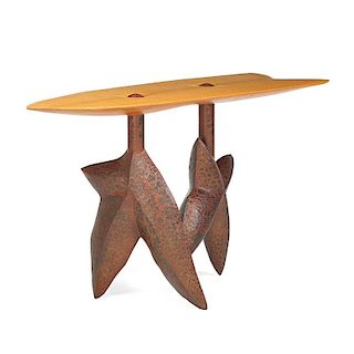 WENDELL CASTLE "Star" console table
