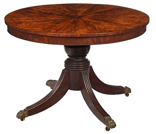 Classical Mahogany Tilt Top Pedestal Table