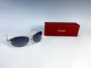 Cartier Sunglasses w/Leopard Temples