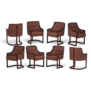 VLADIMIR KAGAN Eight armchairs