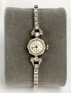 Rolex 14K WG Ladies Diamond Watch