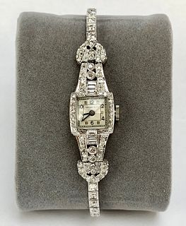 Tiffany & Co. Platinum Diamond Ladies Watch