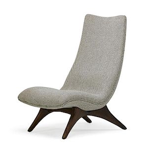 VLADIMIR KAGAN Tall-back lounge chair