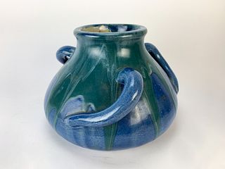 Leon Pointu (1879-1942) Rare Antique 3 Arm Vase Pot