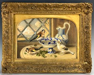 Augusta Innes Withers (1793-1870) Three Goldfinches