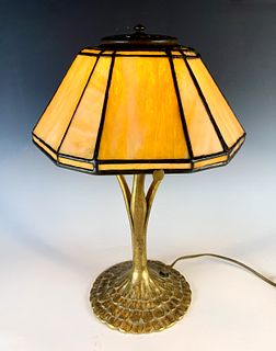 Tiffany Studios Leaded Panel Lamp