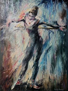 Leonid Afremov, Dancer 2, Oil on Canvas.
