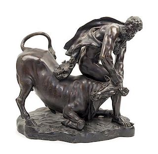 * After Giambologna, (19th Century), Hercules Taming the Cretan Bull